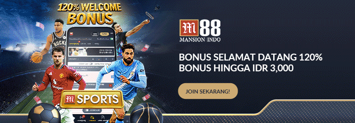 Promo M88 Terbaru - Banner animasi menampilkan berbagai bonus dan penawaran spesial untuk member baru dan lama